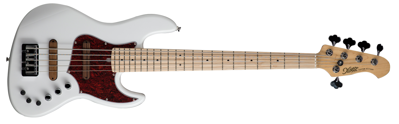 XJPRO-1 5-string (ASH BODY / MAPLE FB ) White - Stock Date - In Stock