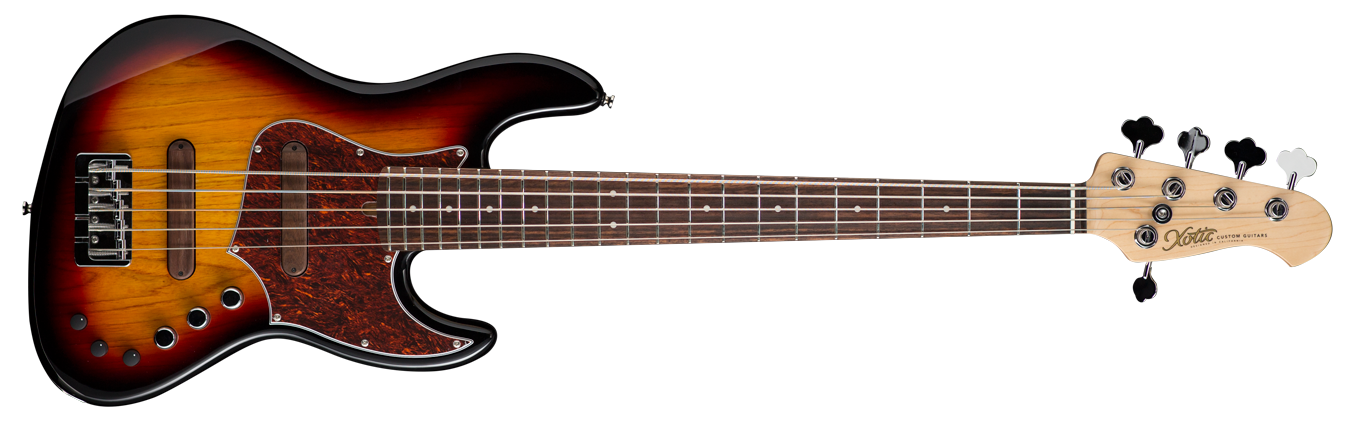 XJPRO-2 5-string (ALDER BODY / ROSEWOOD FB) 3 Tone Burst - Stock Date - In Stock